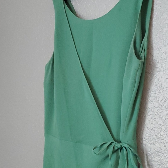 Green Wrap Dress - Picture 2 of 3